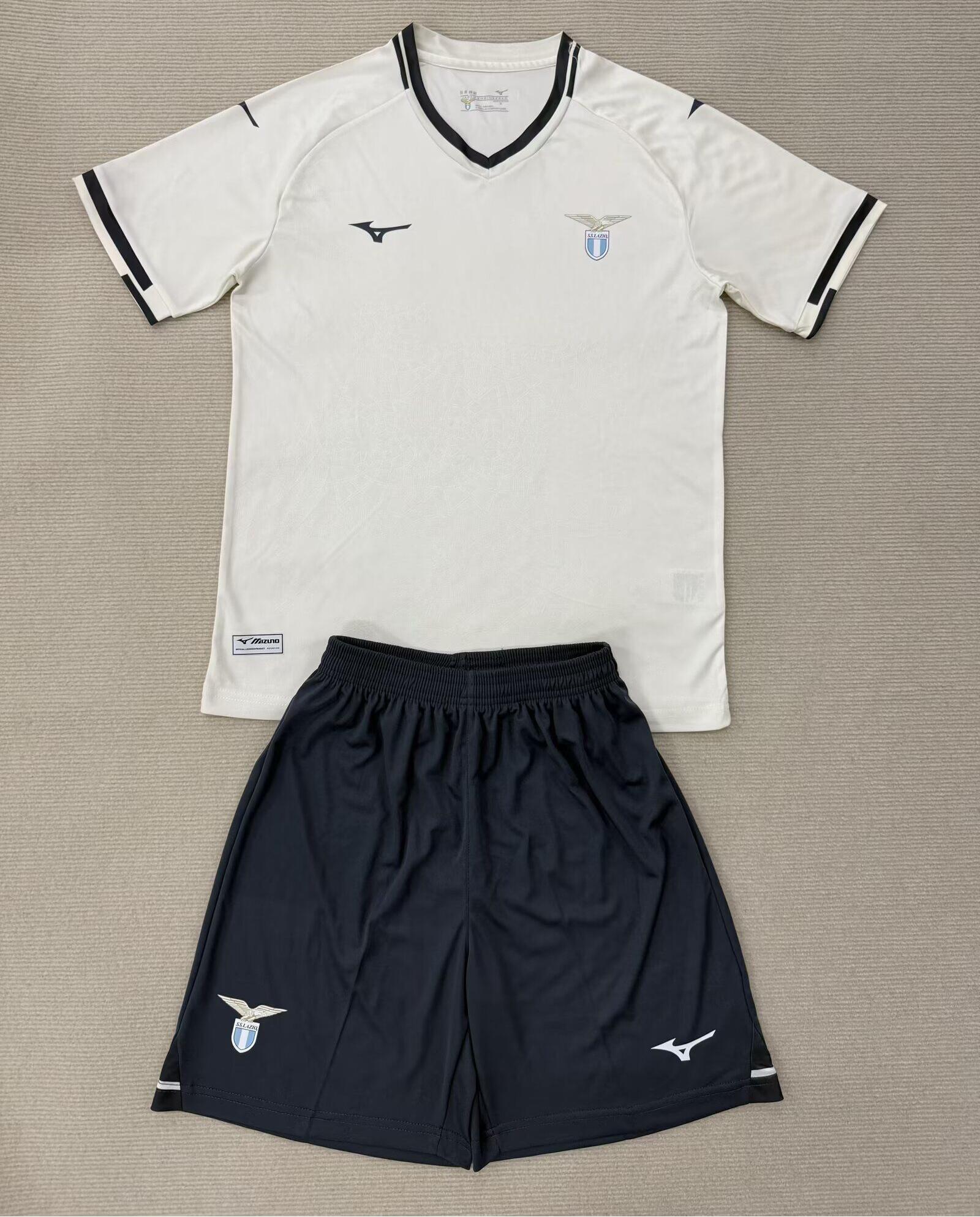 Kids-Lazio 25/26 Away White Soccer Jersey